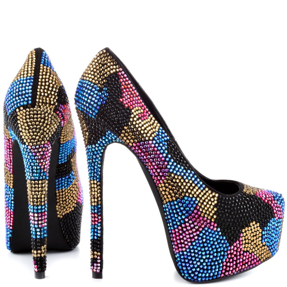 Steve Madden camouflage platform heels